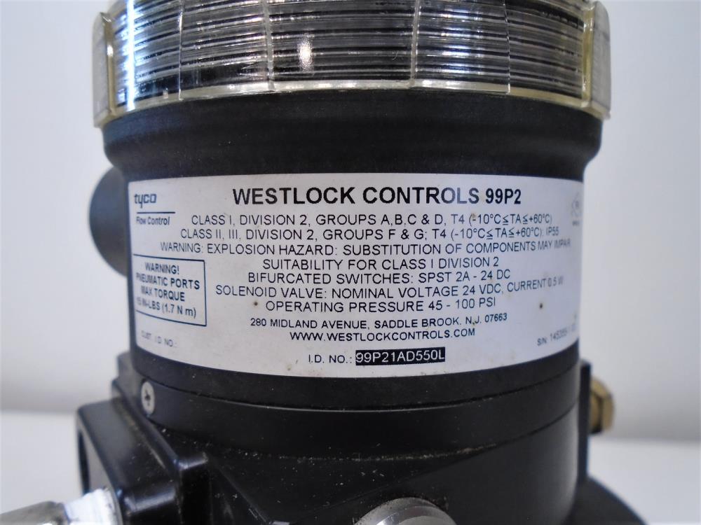 ITT Pure-Flo 2" Diaphragm Actuator 2-N-PN-B217-HW3-LS130 w/ Westlock Switch 99P2